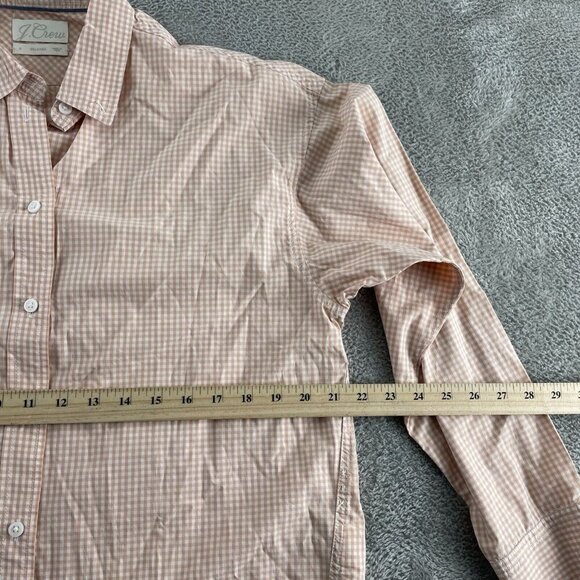 J. Crew Womens Relaxed Fit Gingham Button-Down Shirt Size 6 4357 - Picture 7 of 9